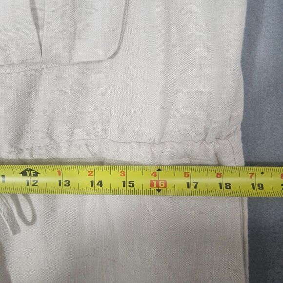 SHONA JOY Sz 10 Aluaro Safari Drawstring Jumpsuit Linen $340 Pilazzo Wide Leg - Picture 10 of 13